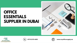 office essentials supplier in dubai PDF