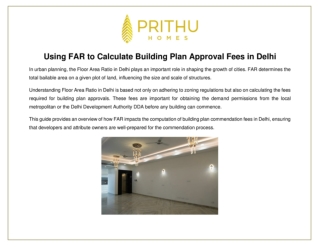 Using FAR to Calculate Building Plan Approval Fees in Delhi