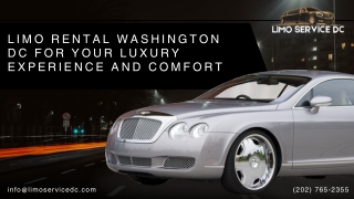 Limo Rental Washington DC for your Luxury Experience and Comfort
