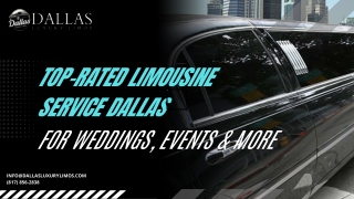 Top-Rated Limousine Service Dallas for Weddings, Events & More