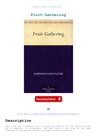 Books Fruit-Gathering