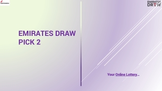 Emirates Draw PPT 14