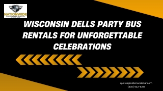 Wisconsin Dells Party Bus Rentals for Unforgettable Celebrations