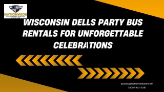 Wisconsin Dells Party Bus Rentals for Unforgettable Celebrations