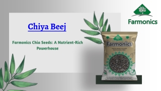 Buy best quality chiya beej from Farmonics.