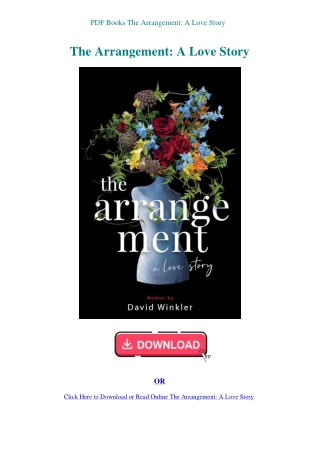 PDF Books The Arrangement A Love Story