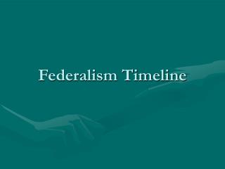 Federalism Timeline