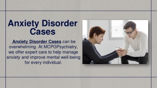 Anxiety Disorder Cases