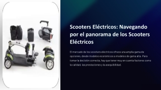 Scooters Electricos