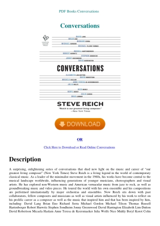 PDF Books Conversations