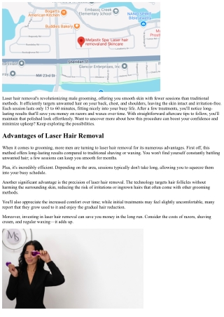 Male Grooming Laser Hair Removal