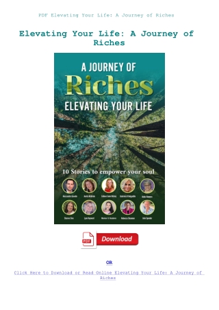 PDF Elevating Your Life A Journey of Riches