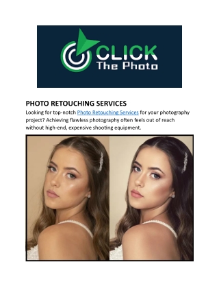 Photo Retouching Services | Professional Photo Editing