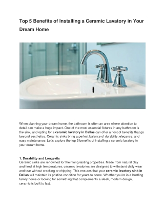 top-5-benefits-of-installing-a-ceramic-lavatory-in-your-dream-home