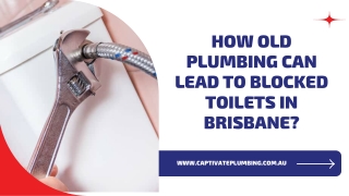 How Old Plumbing Can Lead to Blocked Toilets in Brisbane