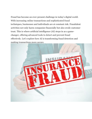 AI’s Role in Securing Transactions and Preventing Fraud