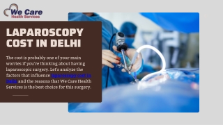 Laparoscopy Cost In Delhi | We Care Health Services