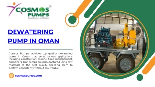 dewatering pump in Oman- cosmos pumps