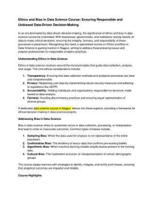 Ethics and Bias in Data Science Course_ Ensuring Responsible and Unbiased Data-Driven Decision-Making (1)