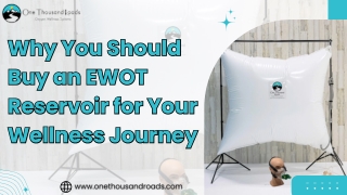 Boost Wellness with Durable EWOT Reservoirs for Optimal Performance