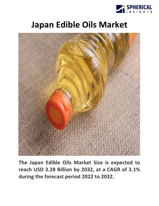 Japan Edible Oils Market