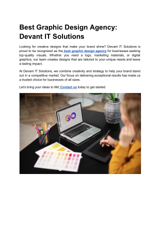 Best Graphic Design Agency_ Devant IT Solutions