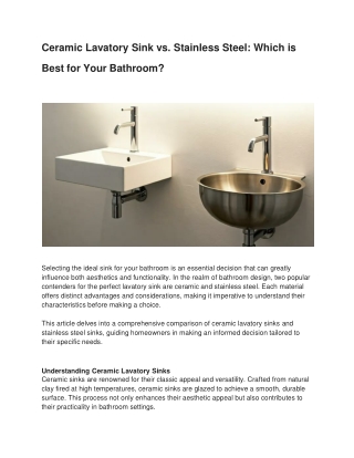 ceramic-lavatory-sink-vs. stainless-steel-which-is-best-for-your-bathroom