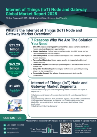 Internet of Things (IoT) Node and Gateway Market Report 2025, Share, Size 2034
