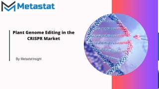Plant Genome Editing in the CRISPR Market