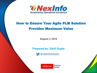 Maximizing the Value of Your Agile PLM Solution
