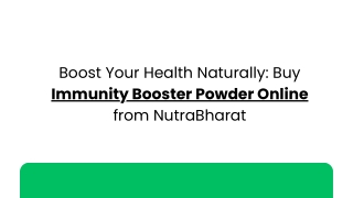 Boost Your Health Naturally Buy Immunity Booster Powder Online from NutraBharat (1)