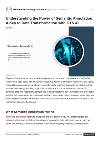 Understanding the Power of Semantic Annotation: A Key to Data Transformation wit