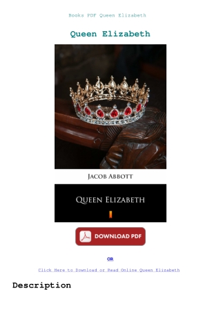 Books PDF Queen Elizabeth