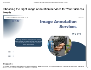 Choosing the Right Image Annotation Services for Your Business Needs - Evernote