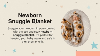 Newborn Snuggle Blanket