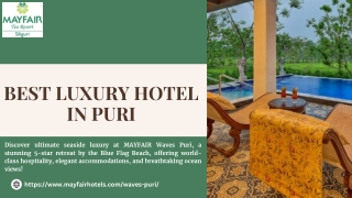 Best Luxury Hotel in Puri