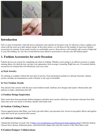 10 Must-Have Fashion Accessories for Autumn