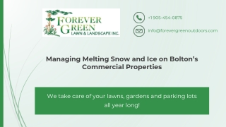 Managing Melting Snow and Ice on Bolton Properties