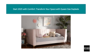Start 2025 with Comfort: Transform Your Space with Queen Size Daybeds