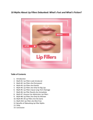 10 Myths About Lip Fillers Debunked  What’s Fact and What’s Fiction