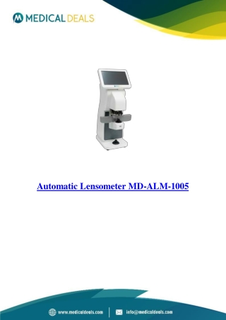 Automatic-Lensometer-MD-ALM-1005