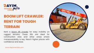 Boom Lift Rental: Flexible Options for High-Reach Jobs