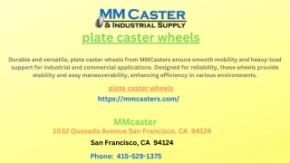 plate caster wheels