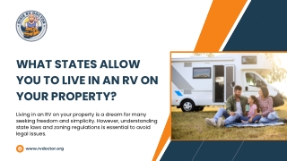 What States Allow You to Live in an RV on Your Property