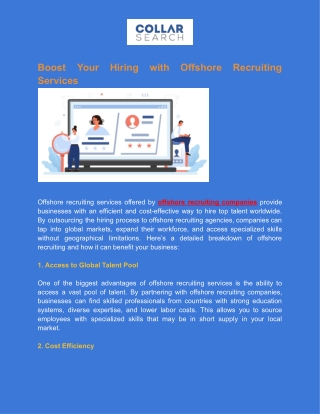 Boost Your Hiring with Offshore Recruiting Services