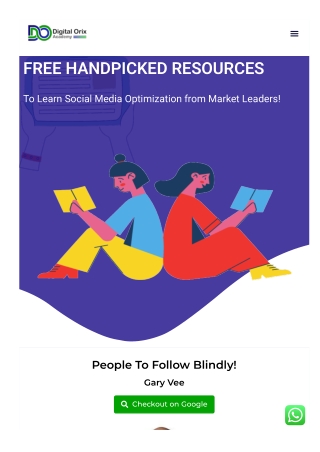 Comprehensive Free SMO Resources – Digital Orix Academy
