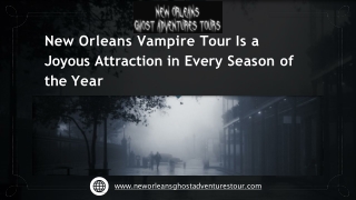 Dark History of The New Orleans Vampire Tour