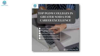 Top PGDM Colleges in Greater Noida for Career Excellence