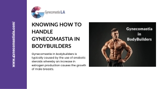 Knowing How to Handle Gynecomastia in Bodybuilders