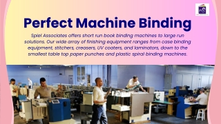 Perfect Machine Binding Enhance Your Document Presentation